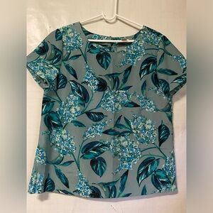 J crew floral blouse